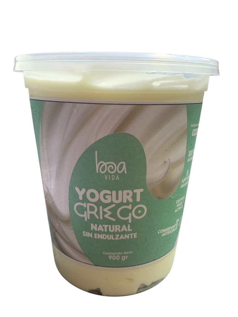 YOGURT GRIEGO SIN EDULZANTE 900GR BOA VIDA