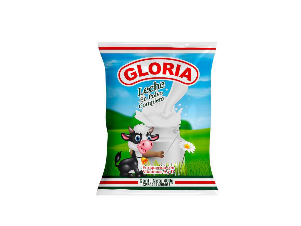 LECHE EN POLVO COMPLETA GLORIA 400GR