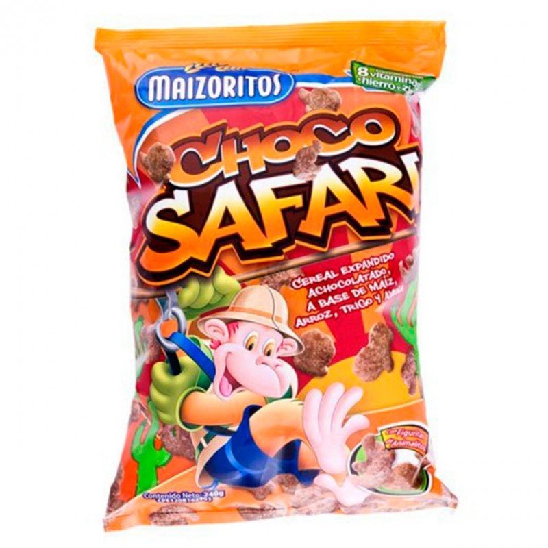 MAIZORITOS CEREAL CHOCO SAFARI 240 GR