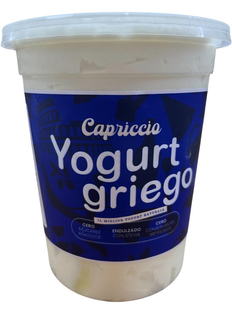YOGURT GRIEGO ENDULZADO CON STEVIA CAPRICCIO 900GR