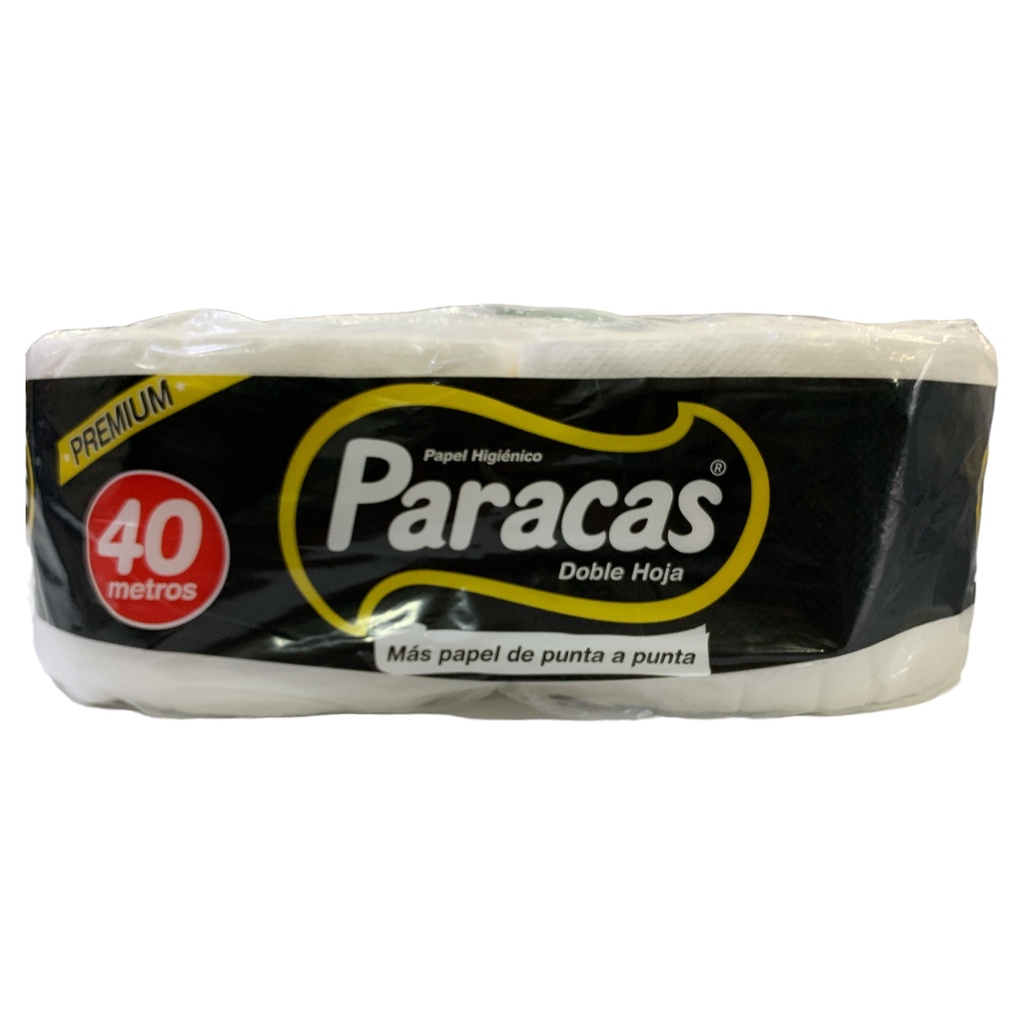 PAPEL HIGIENICO PARACAS BLACK PREMIUM 400 HOJAS (PACK 2 ROLLOS)
