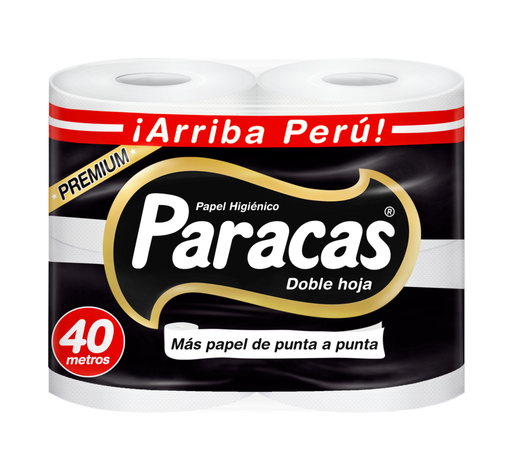 PAPEL HIGIENICO PARACAS BLACK PREMIUM 400 HOJAS (PACK 4 ROLLOS)