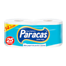 PAPEL HIGIENICO PARACAS CELESTE 250 HOJAS (PACK 2 ROLLOS)