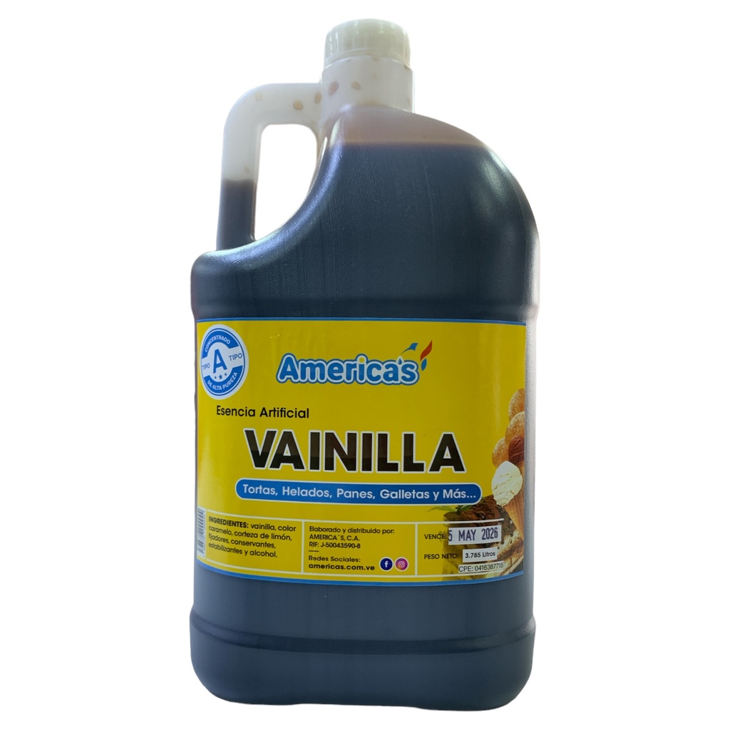 VAINILLA AMERICAS GALIN 3.785LTS