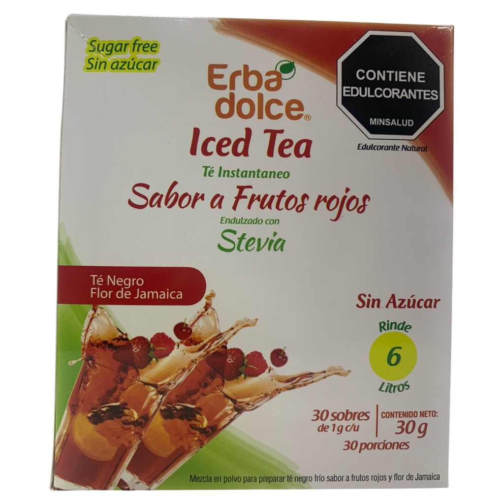 ICED TEA ERBA DOLCE FRUTOS ROJOS DE 30 SOB. 30GR