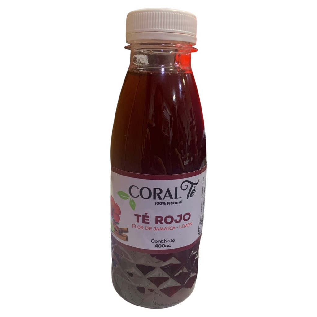 TE ROJO FLOR DE JAMAICA - LIMON CORAL TE 400ML