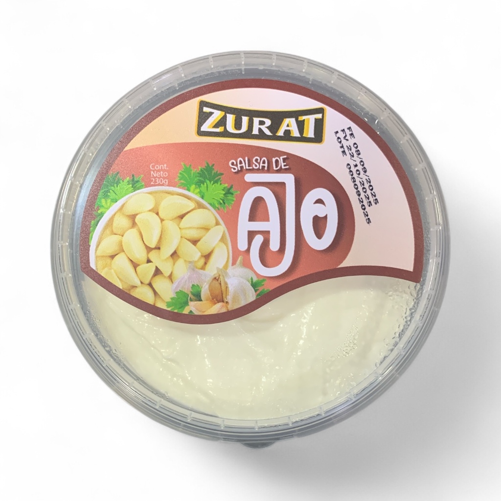 SALSA DE AJO ZURAT 230G