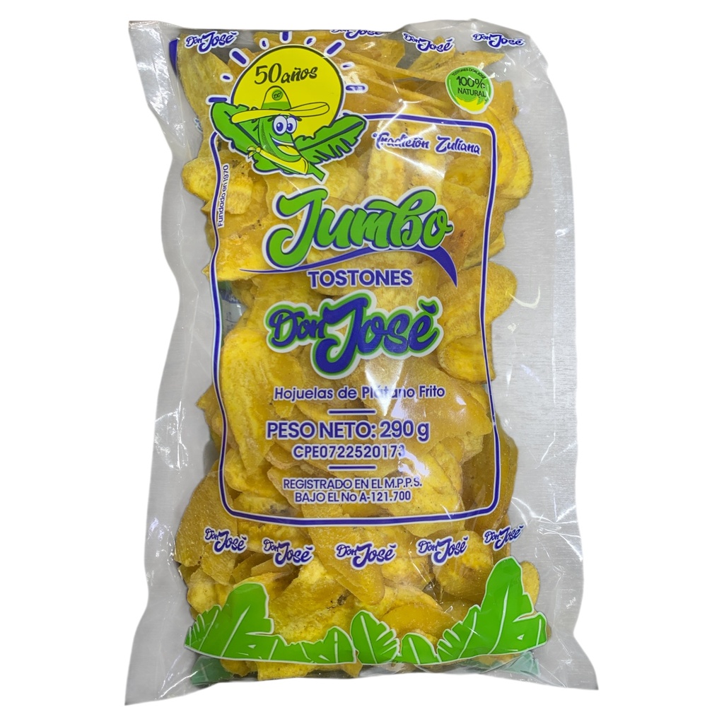 TOSTONES DON JOSE JUMBO SABOR A NATURAL 290GR