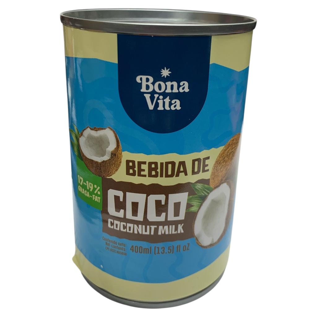 LECHE DE COCO BONAVITA 400ML 17-19%