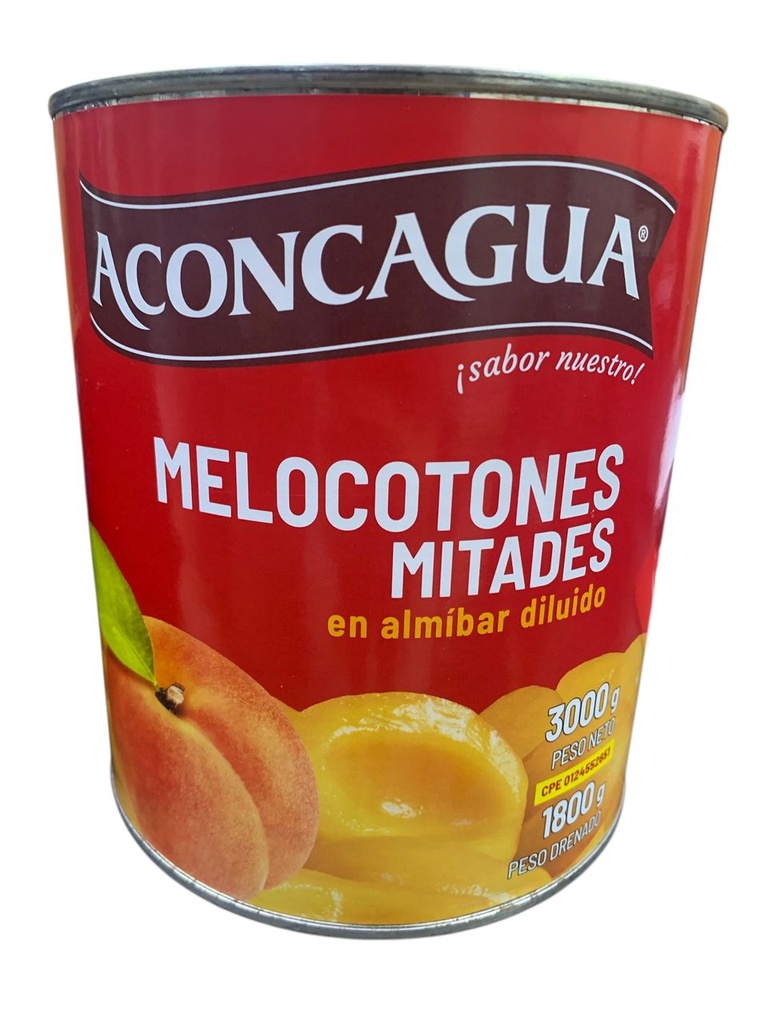 MELOCOTONES MITADES EN ALMIBAR 3000G