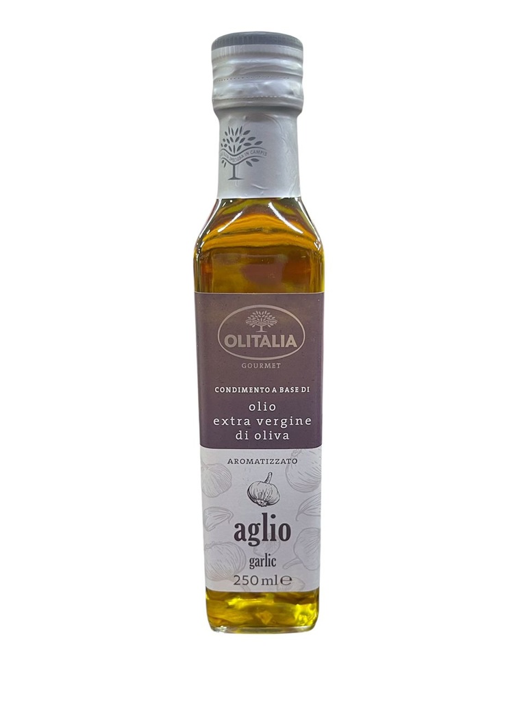 ACEITE DE OLIVA EXTRA VIRGEN CON SABOR A AJO OLITALIA OCEANIA 250ML