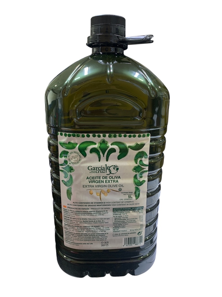 ACEITE DE OLIVA VIRGEN EXTRA GARCIA CRUZ 5LT