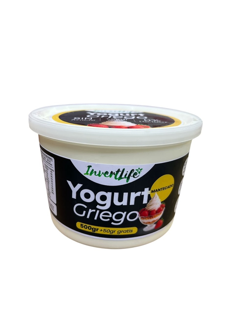 YOGURT GRIEGO MANTECADO INVERTLIFE 500GR