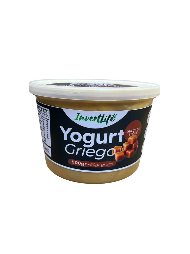 YOGURT GRIEGO DULCE DE LECHE INVERTLIFE 500GR