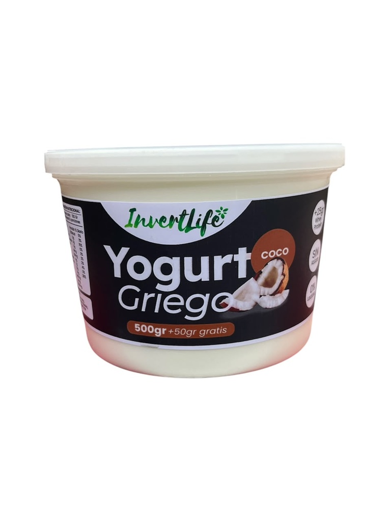 YOGURT GRIEGO COCO INVERTLIFE 500GR