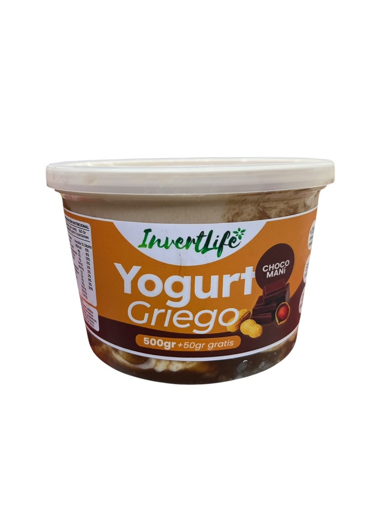 YOGURT GRIEGO MANI INVERTLIFE 500GR