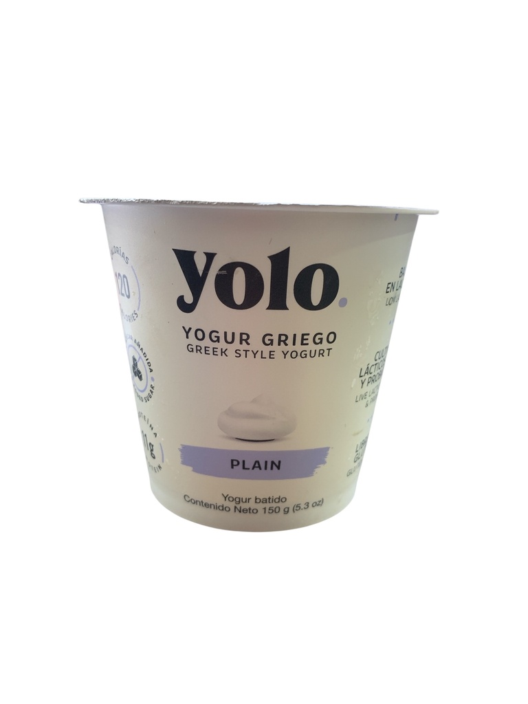 YOGURT GRIEGO BATIDO PLAIN YOLO 150GR