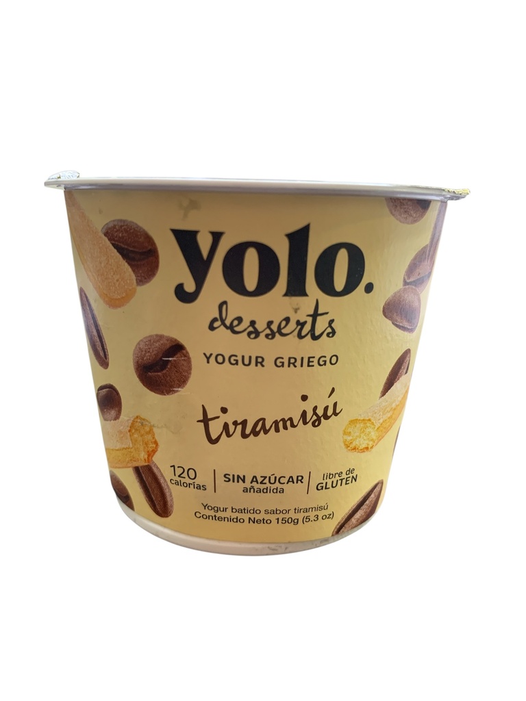 YOGURT GRIEGO BATIDO TIRAMISU YOLO 150GR
