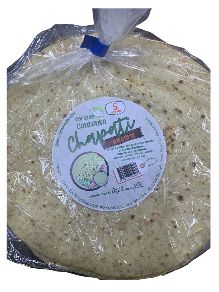 TORTILLAS SALADAS CHAPATI 5 UND