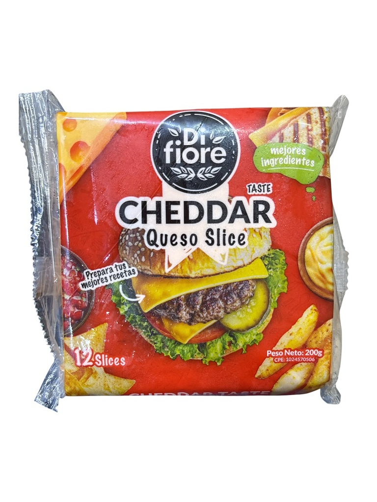 QUESO CHEDDAR FACILITA DI FIORE 200GR