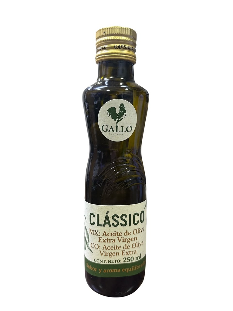 ACEITE DE OLIVA EXTRA VIRGEN GALLO BOTELLA 250ML