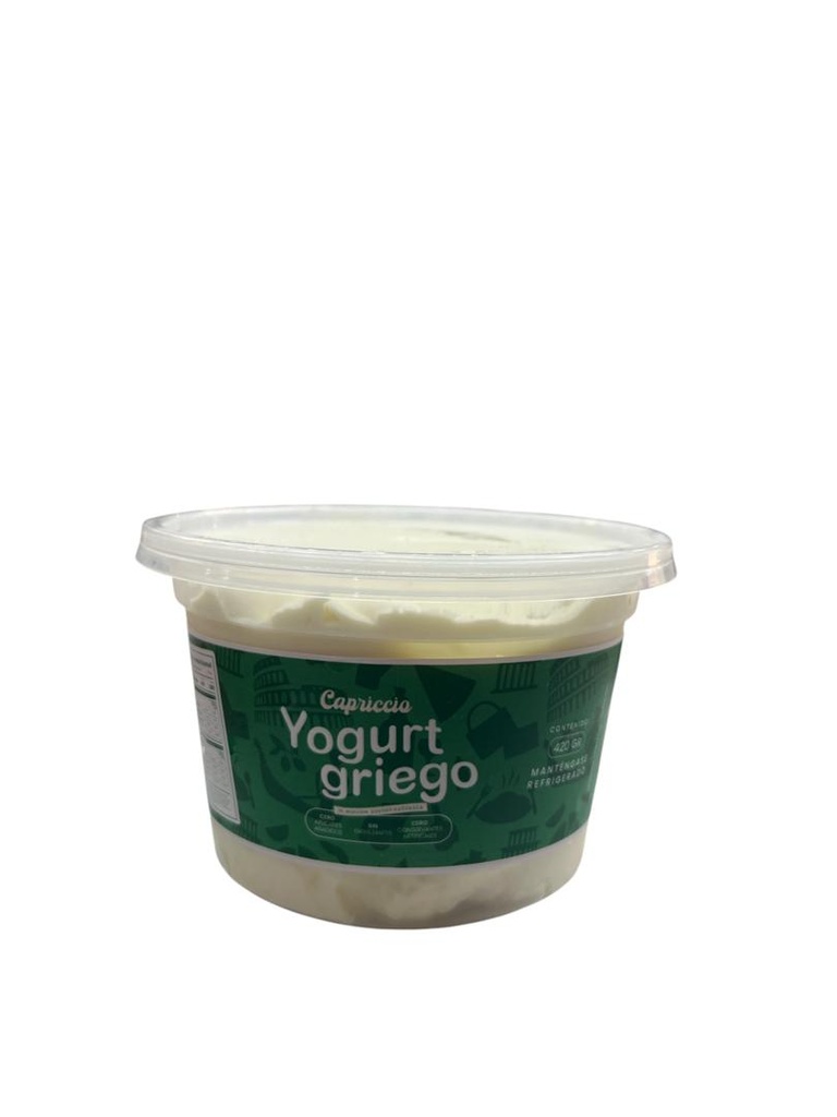 YOGURT GRIEGO SIN ENDULZANTE CAPRICCIO 420GR