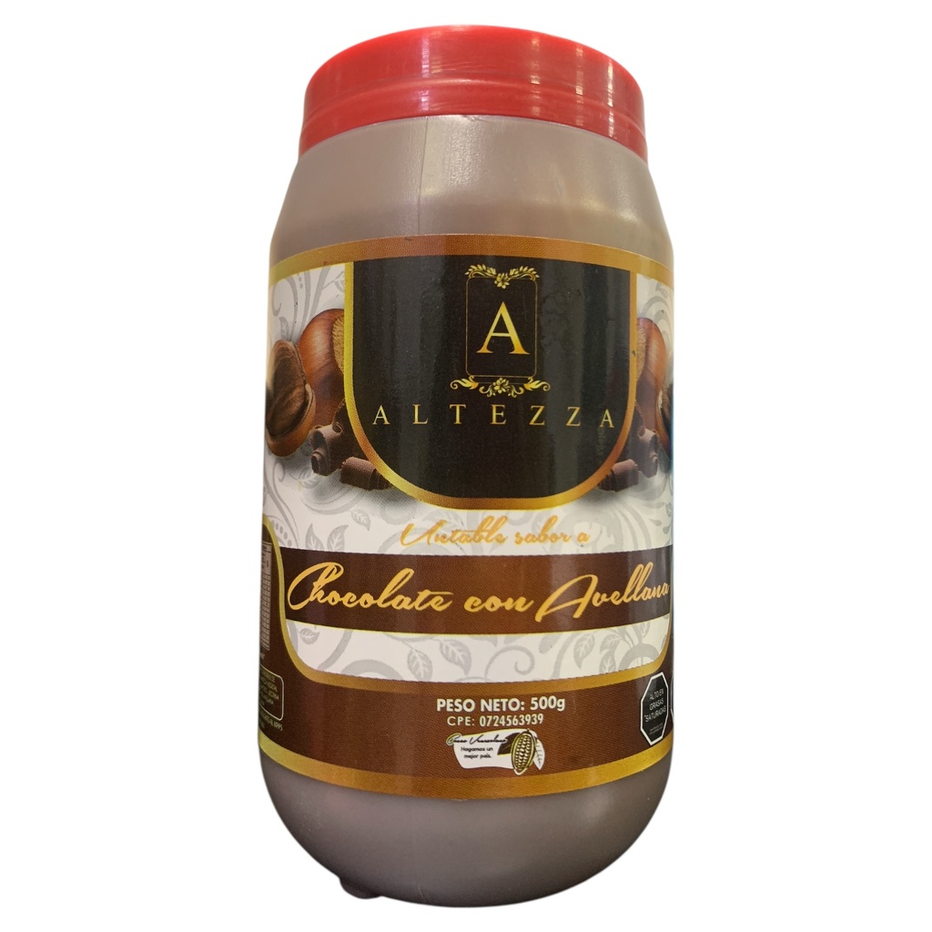 CHOCOLATE CON AVELLANA 500GR ALTEZZA