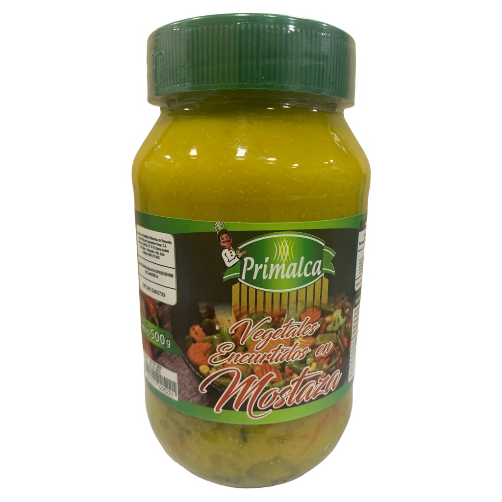 ENCURTIDO DE VEGETALES EN  MOSTAZA PRIMALCA 500 GR