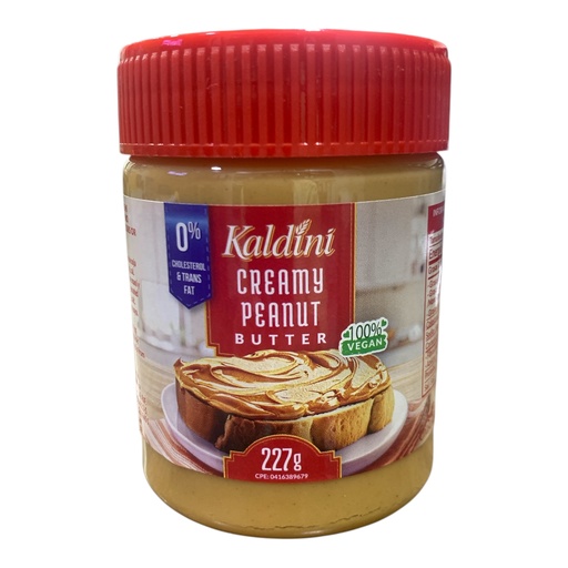 [K354] MANTEQUILLA DE MANI-CREAMY PEANUT BUTTER 227GR KALDINI