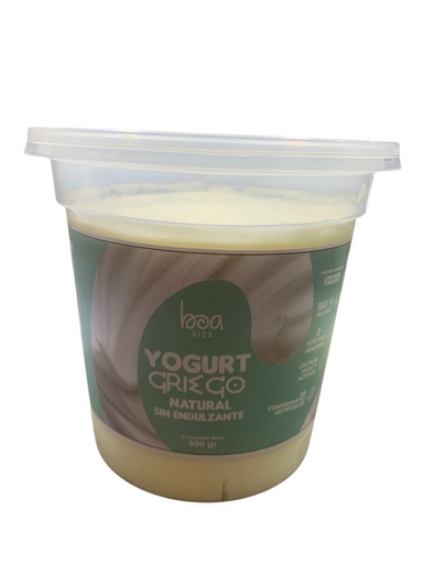 [K1233] YOGURT GRIEGO SIN ENDULZANTE 500GR BOA VIDA