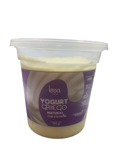 [K1234] YOGURT GRIEGO C/ STEVIA 500GR BOA VIDA