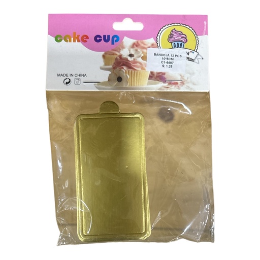 [K1235] BANDEJITA TARTA 12 PCS 10*5CM C1-647 DUO CAN