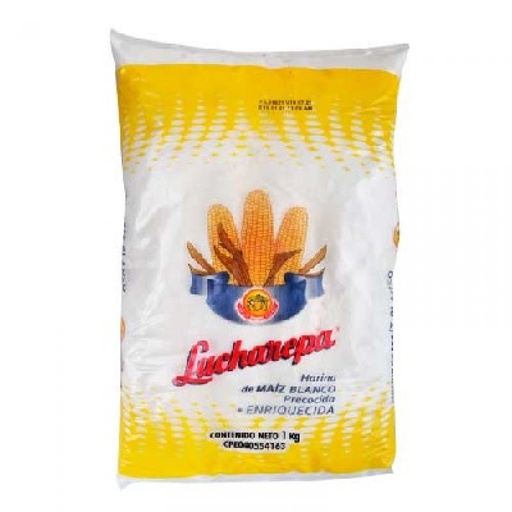 [K1385] LUCHAREPA HARINA DE MAIZ BLANCO 1 KG