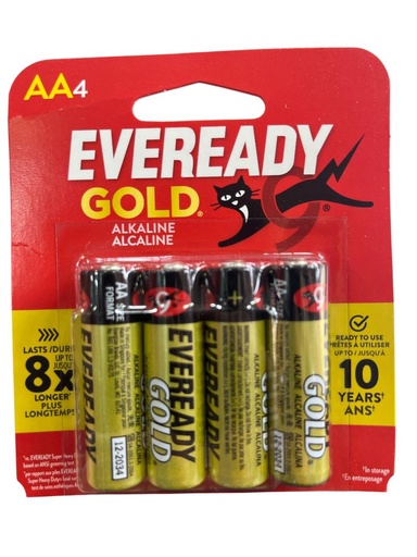BATERIAS ALKALINAS AA X4 EVEREADY