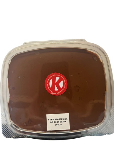 CUBIERTA MAGICA DE CHOCOLATE PARA HELADOS OSCURA MANTORO X KG