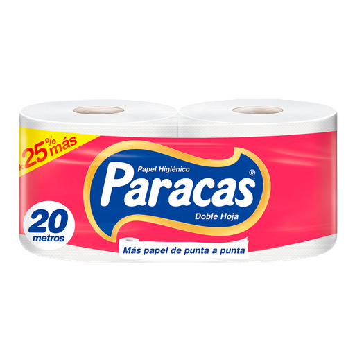 [K1803] PAPEL HIGIENICO PARACAS ROJO 200 HOJAS (PACK 2 ROLLOS)