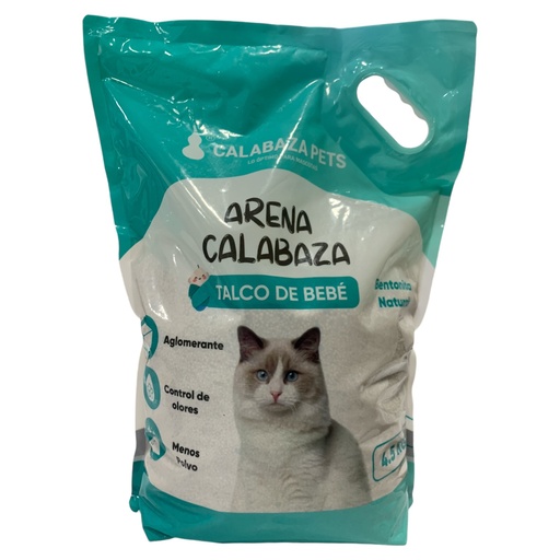 [K0001] ARENA CALABAZA TALCO DE BEBE 4.5 KG