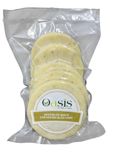 [K0589] AREPAS DE YUCA PAQUETE DE 5UND OASIS