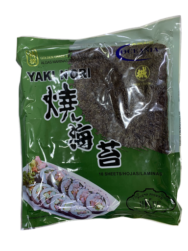 [K090] ALGA SECA-YAKI NORI 10 HOJAS/LAMINAS OCEANIA