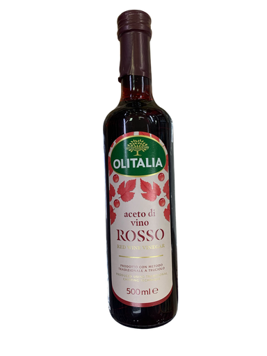 [K0101] RED WINE VINEGAR-VINAGRE DE VINO TINTO 500ML OLITALIA