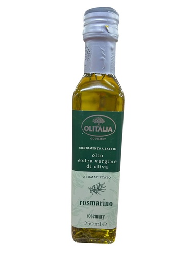 [K605] ACEITE DE OLIVA EXTRA VIRGEN CON SABOR A ROMERO OLITALIA OCEANIA 250ML