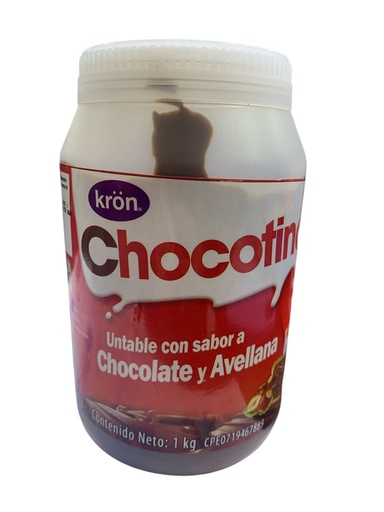 [K0630] CHOCOTINA UNTABLE CHOCOLATE Y AVELLANA 1KG KRON