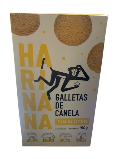 [K0637] GALLETAS DE CANELA HARINANA 150GR