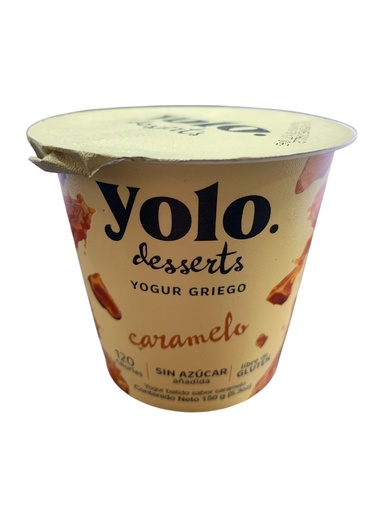 [K0678] YOGURT GRIEGO BATIDO CARAMELO YOLO 150GR