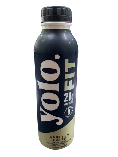 [K0682] YOGURT LIQUIDO DESCREMADO Y DESTALACTOSADO FIT VAINILLA LATTE YOLO 300ML