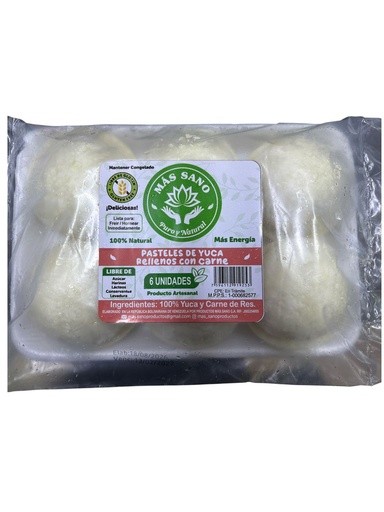 [K08012] PASTELES DE YUCA CARNE MAS SANO 6 UND