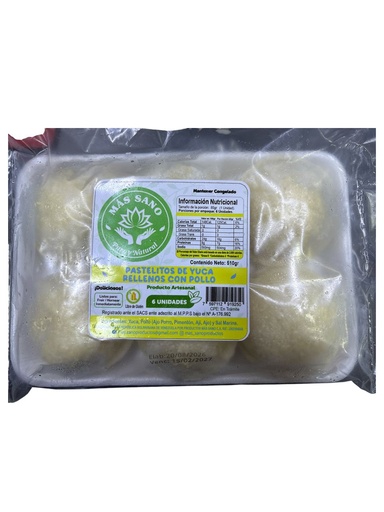 [K08013] PASTELES DE YUCA POLLO MAS SANO 6 UND