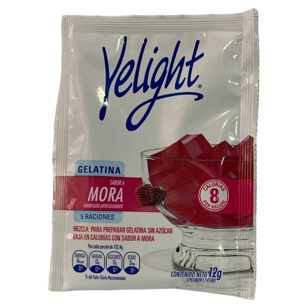 GELATINA YELIGHT MORA 12GR