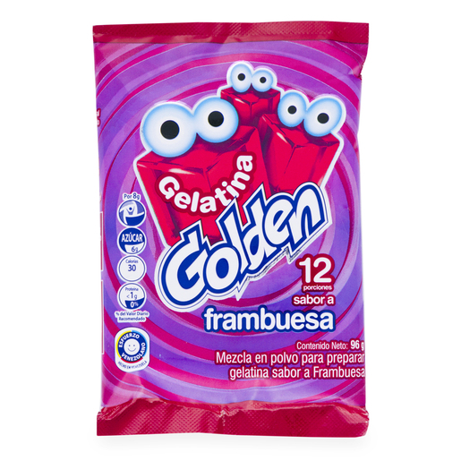 GOLDEN GELATINA DE UVA Y FRAMBUESA 96 GR
