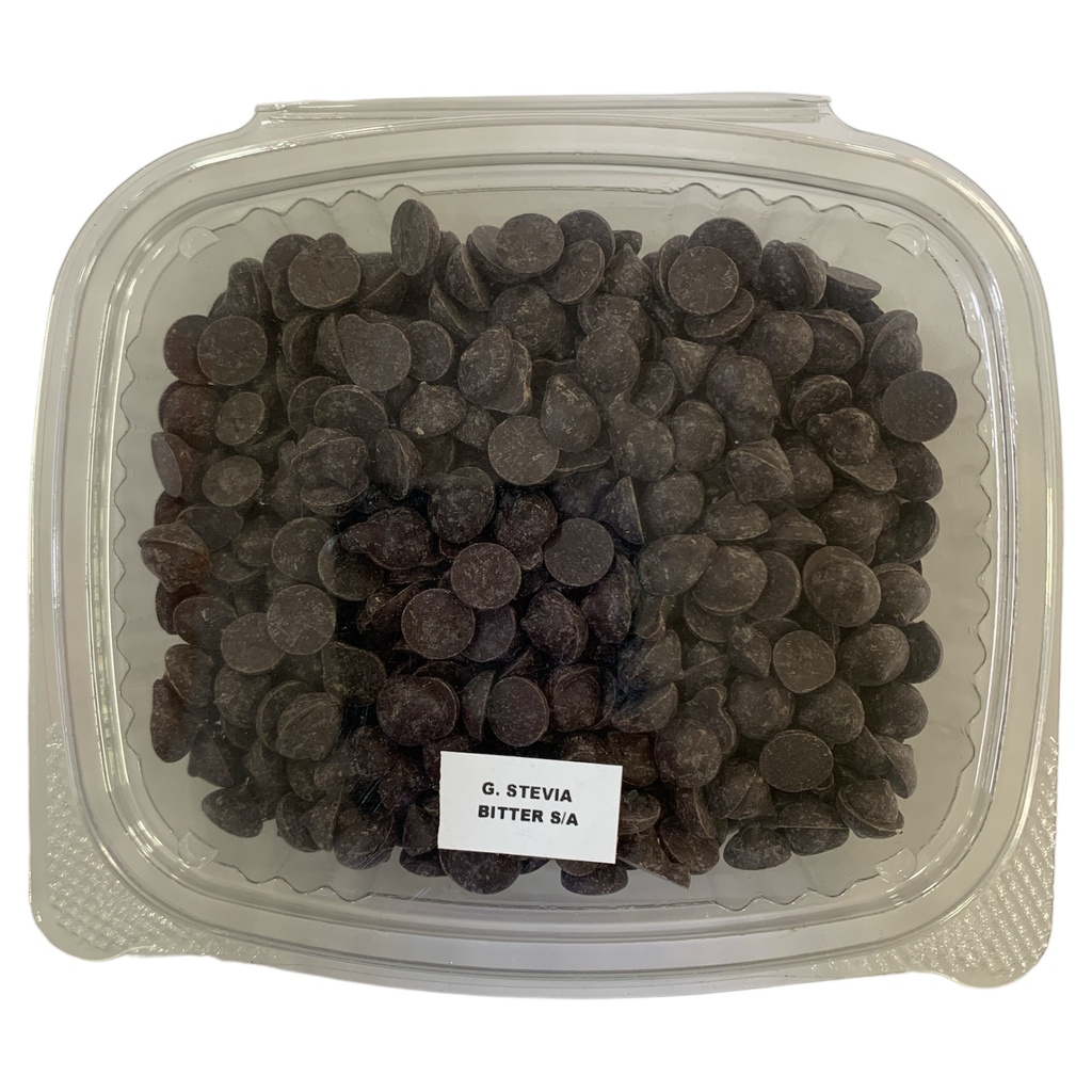 GOTAS DE CHOCOLATE BITTER S/A CON STEVIA ST. MORITZ